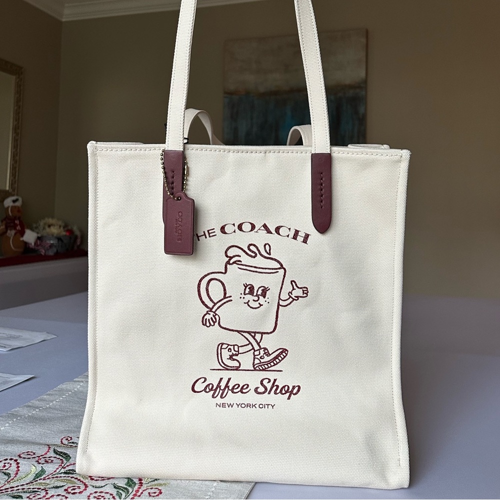 NWT COACH COFFEE SHOP TOTE
